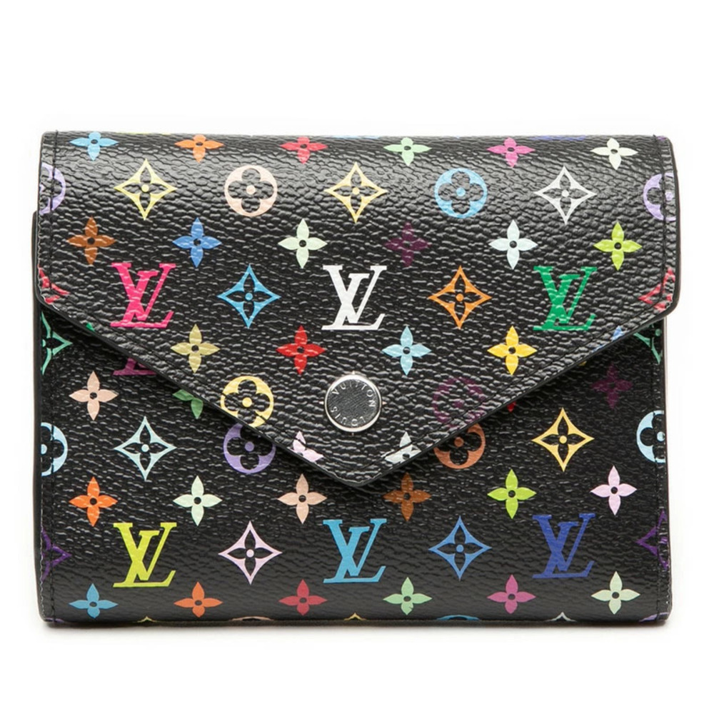 Louis Vuitton Takashi Murakami Monogram Multicolor Portefeuille Victorine Tri